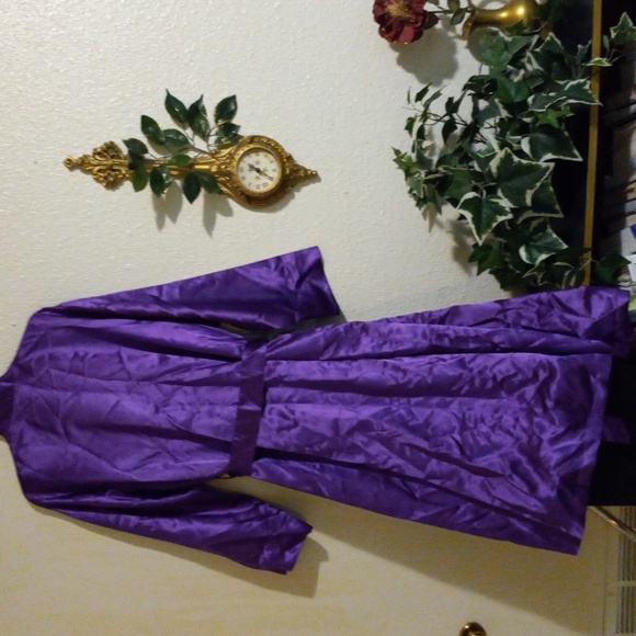Purple Satin Robe - Picture 2 of 2